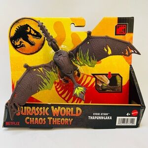 Mattel Jurassic World Thapunngaka Toy with Brown and Yellow